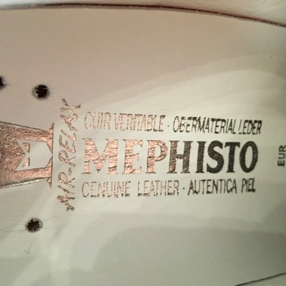 Mephisto snake print leather sneakers size 7-1/2 - Picture 9 of 9